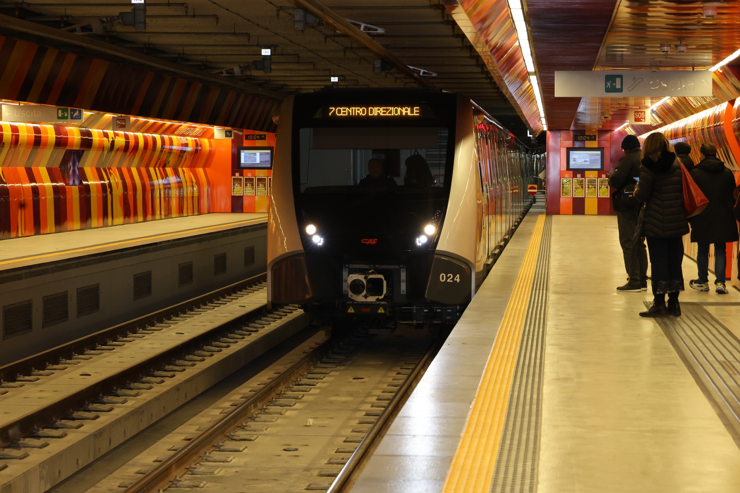 Linea 1, apertura stazione Centro Direzionale
