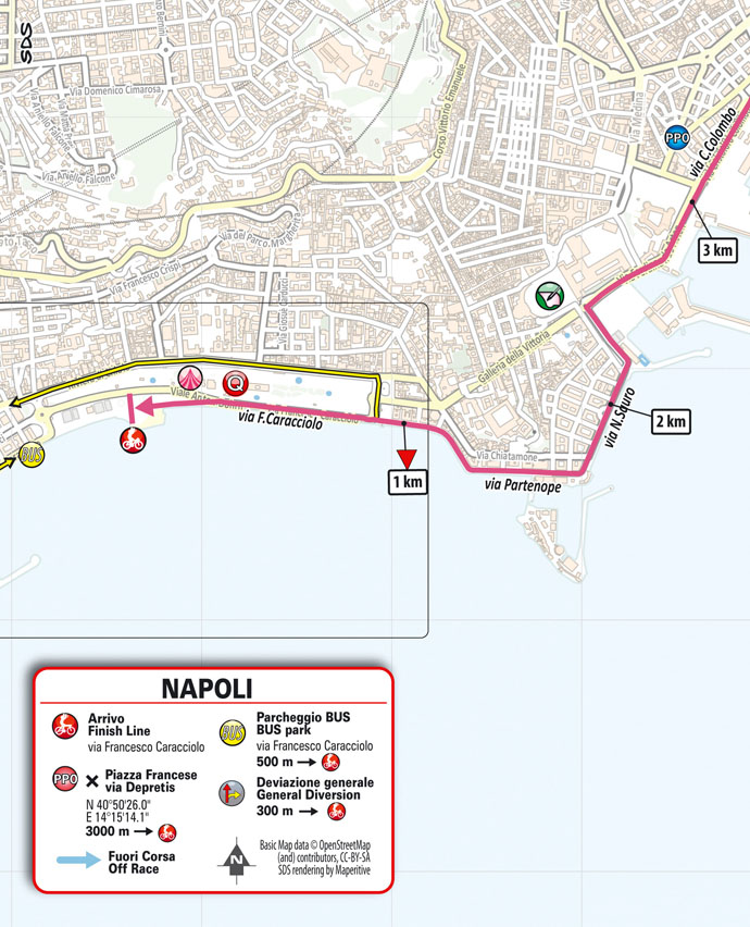 Torna il Giro d'Italia a Napoli