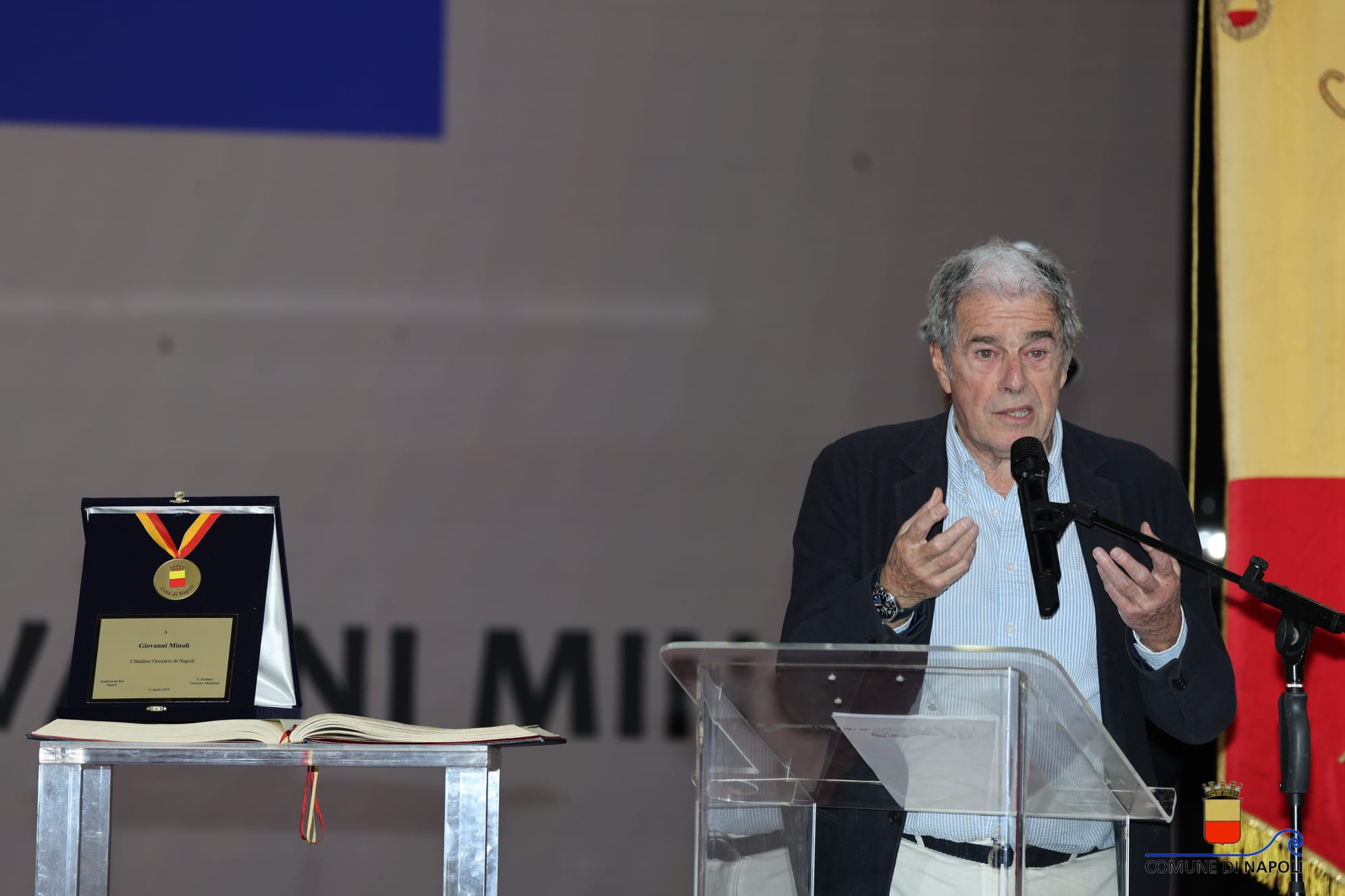 cittadinanza onoraria a Giovanni Minoli