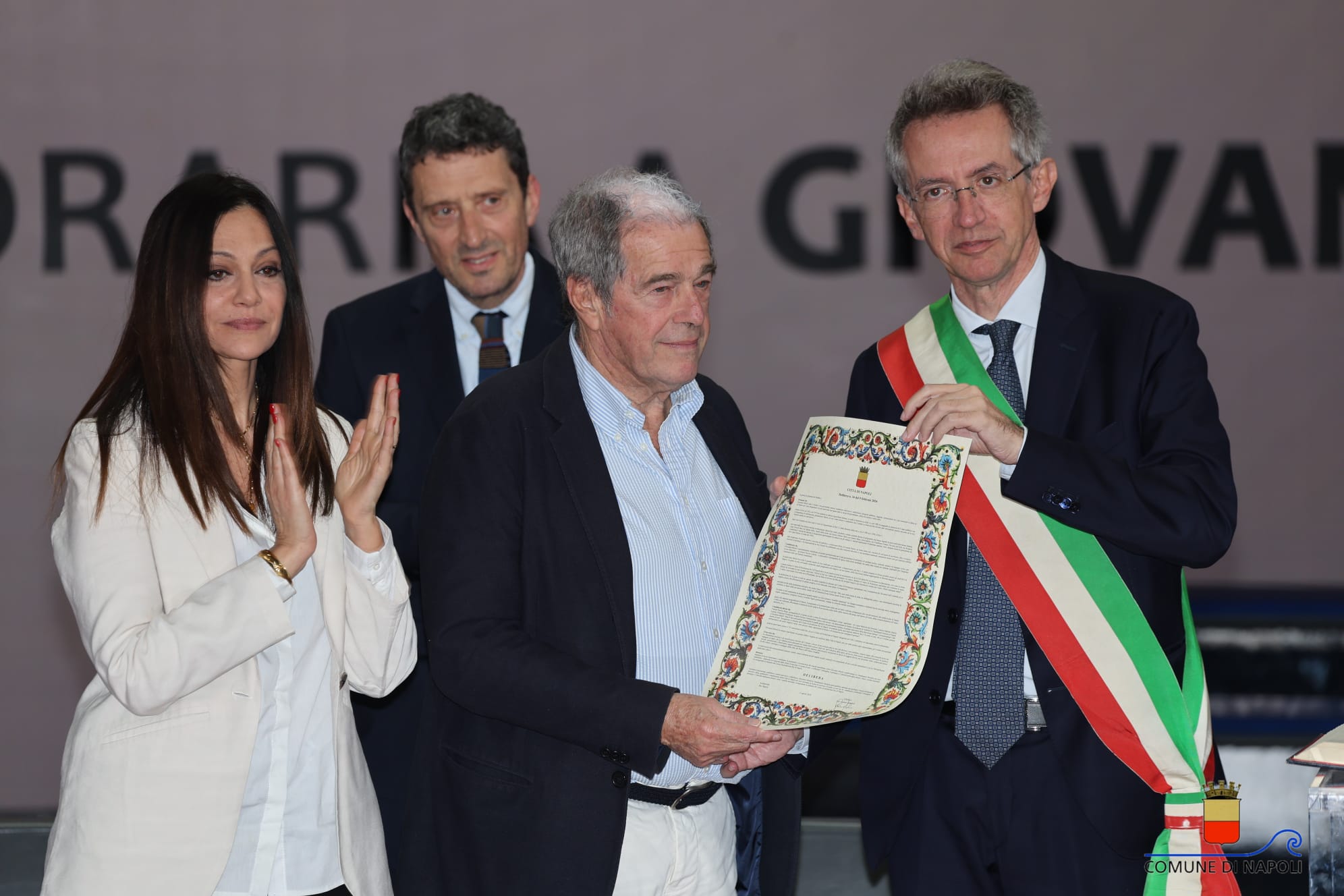 cittadinanza onoraria a Giovanni Minoli