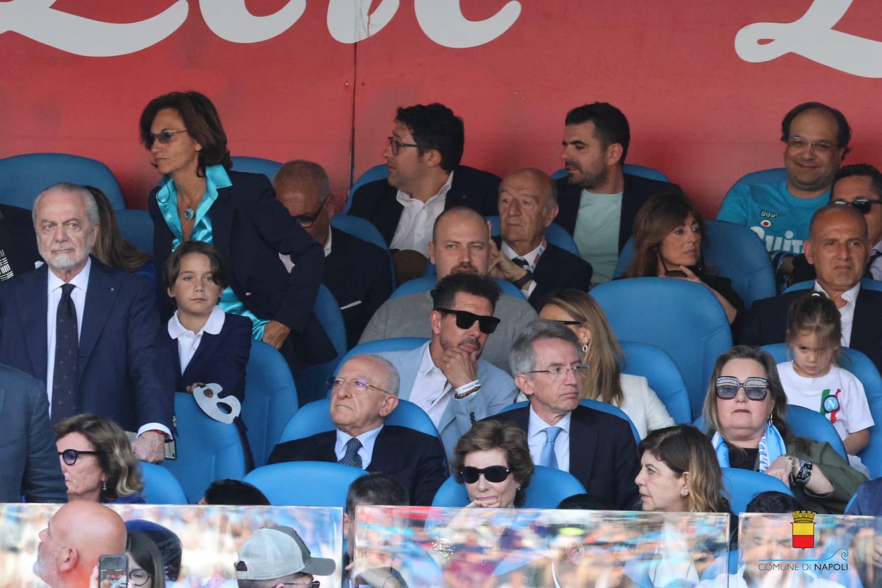 Il Sindaco alla festa per lo scudetto allo stadio Maradona