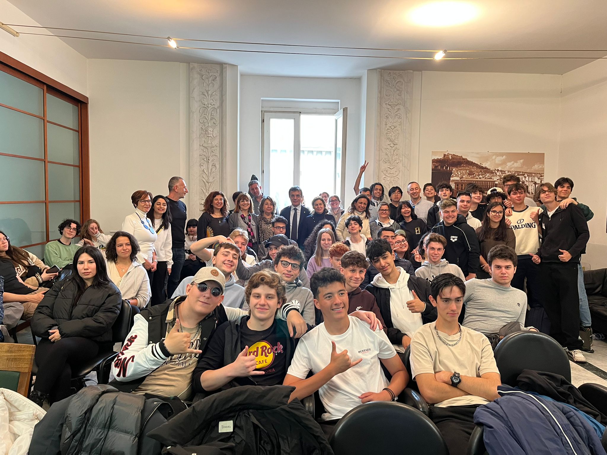 In Comune una delegazione di studenti dell'istituto Giordani