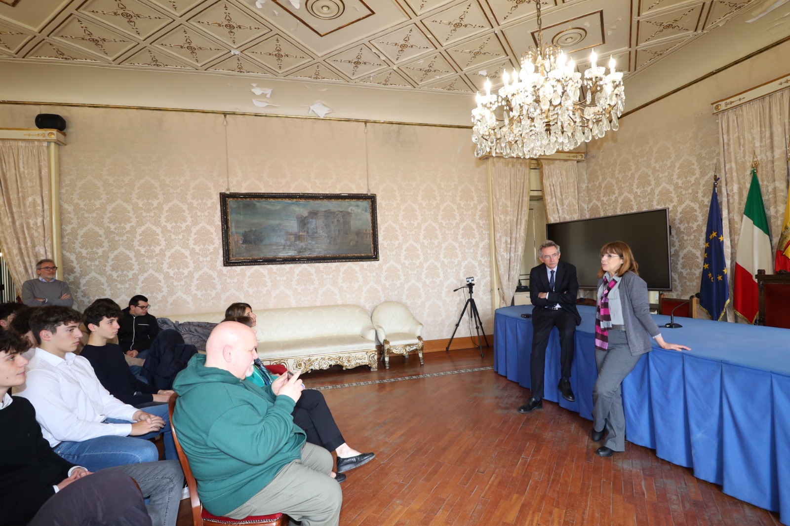 Manfredi incontra gli studenti del Mercalli