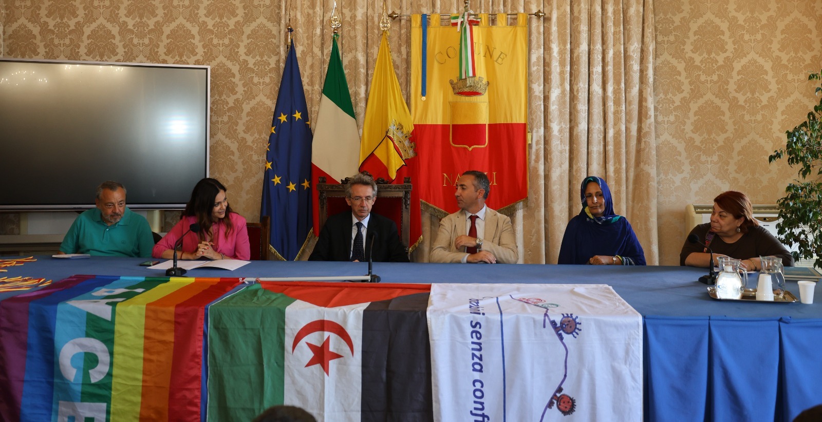 Festa a Palazzo San Giacomo con i bambini Saharawi
