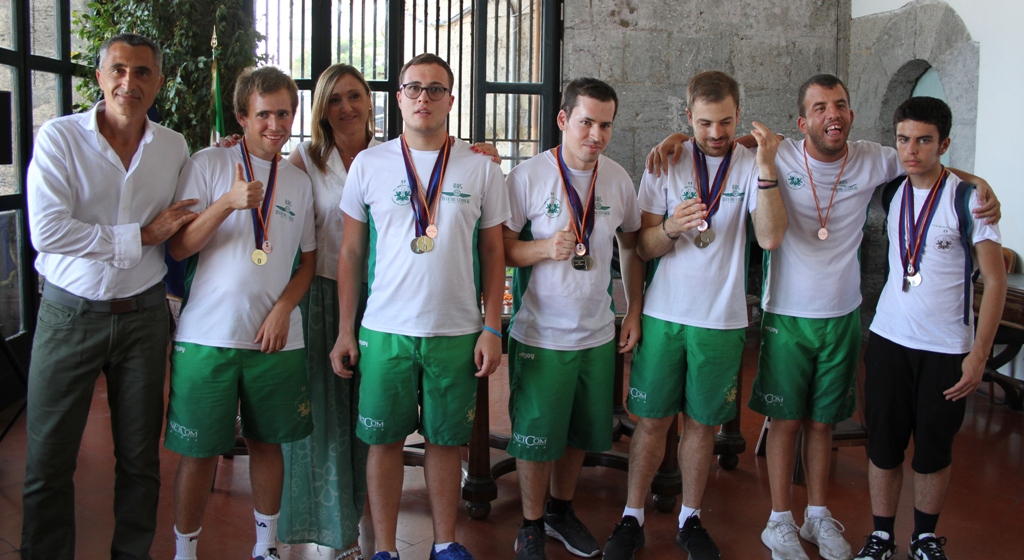 premiazione atleti disabili accademia del remo