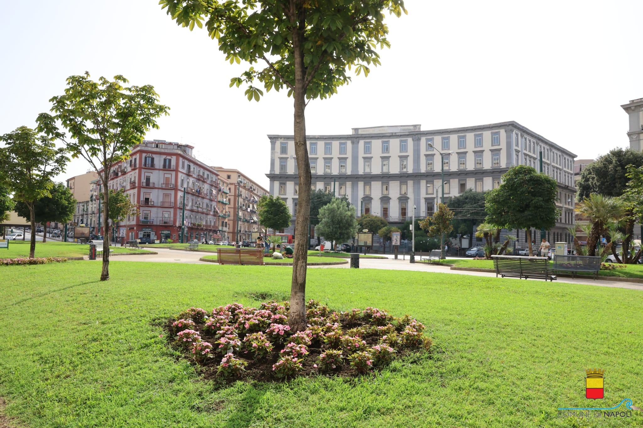 Inaugurati i giardini di piazza Carlo III