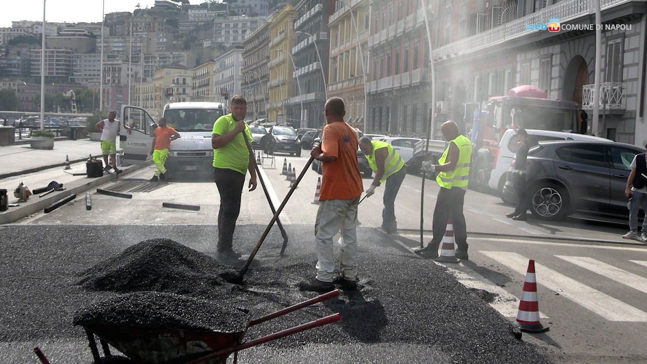 Dossi artificiali per l’attraversamento dei pedoni sul lungomare