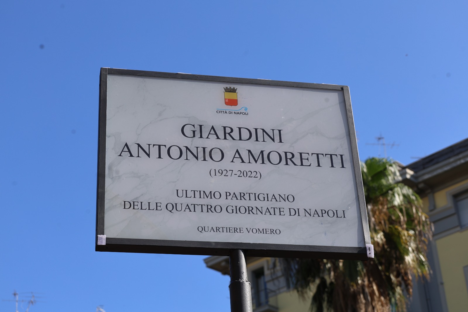 Intitolati ad Antonio Amoretti i giardini di piazza Quattro Giornate