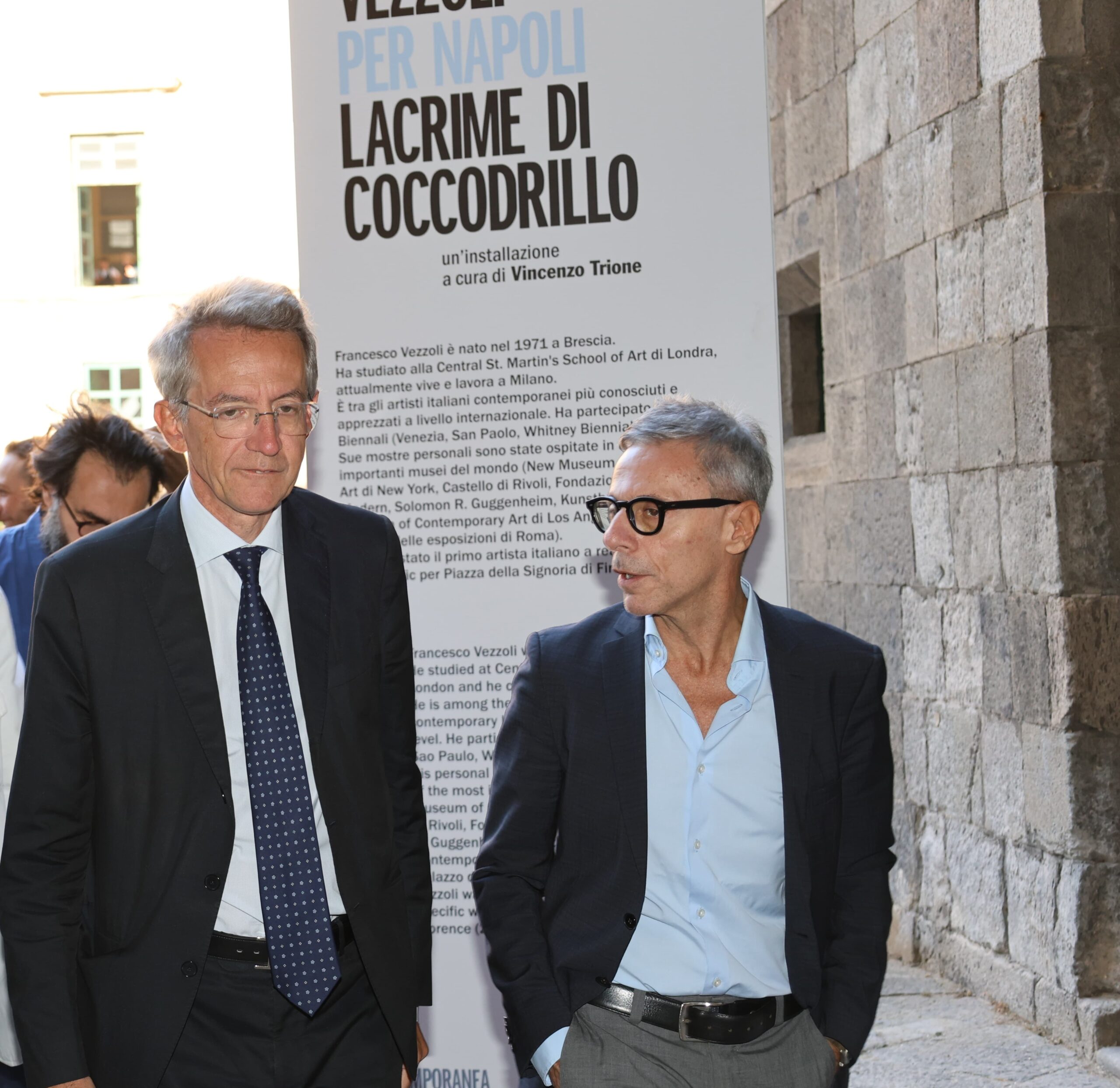 Inaugurata al Maschio Angioino l'opera d'arte contemporanea "Lacrime di coccodrillo"