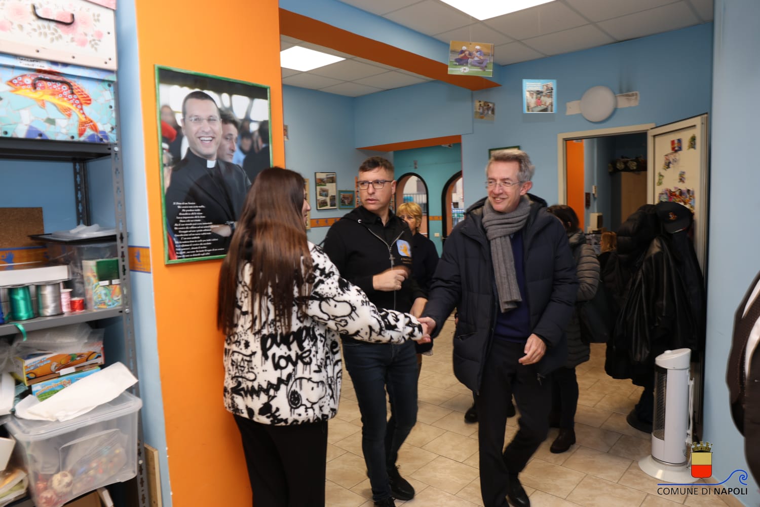 Il Sindaco Manfredi alla 'A Voce d’’e creature Onlus”