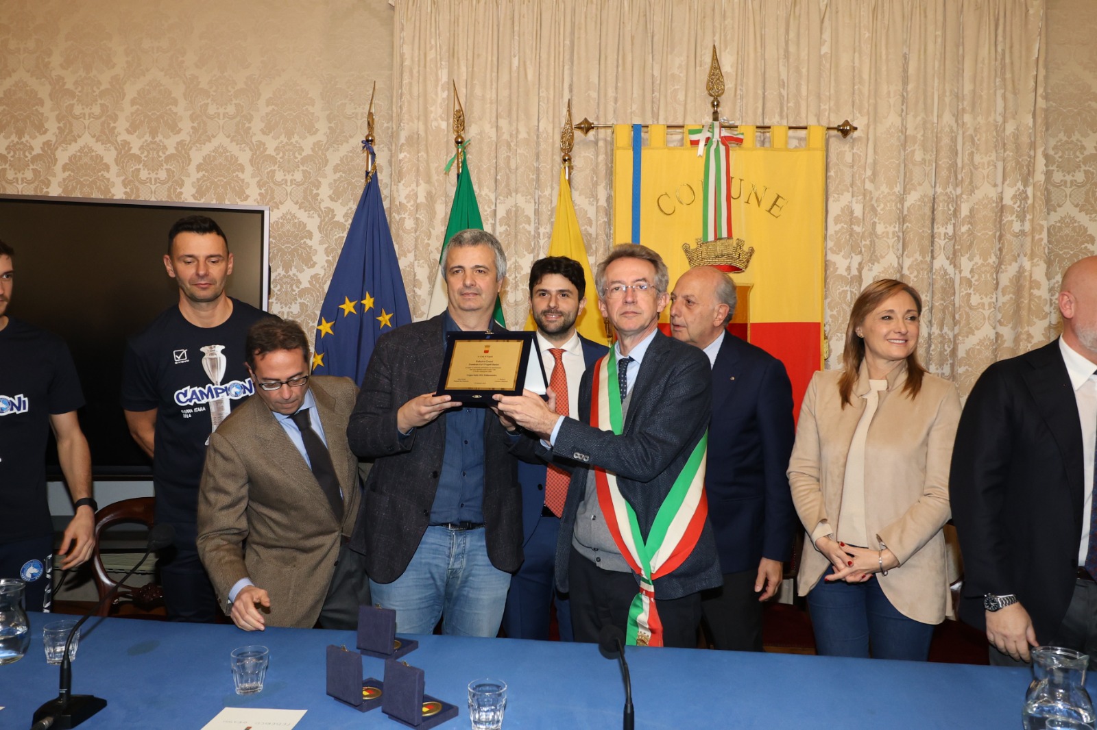 Premiata in Comune la Gevi Napoli basket