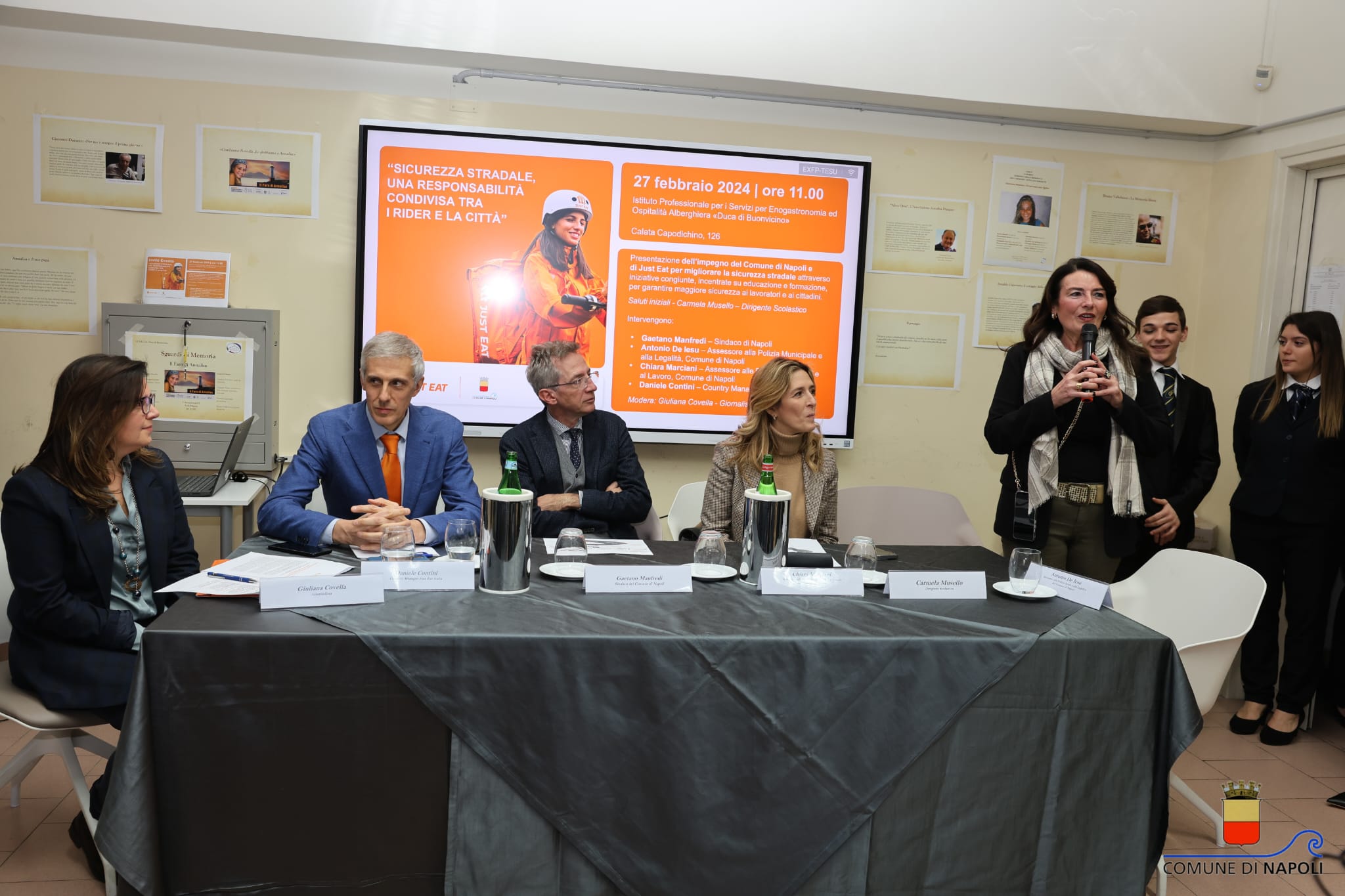 Il Comune di Napoli e Just Eat presentano la Carta della Sicurezza Stradale a Napoli