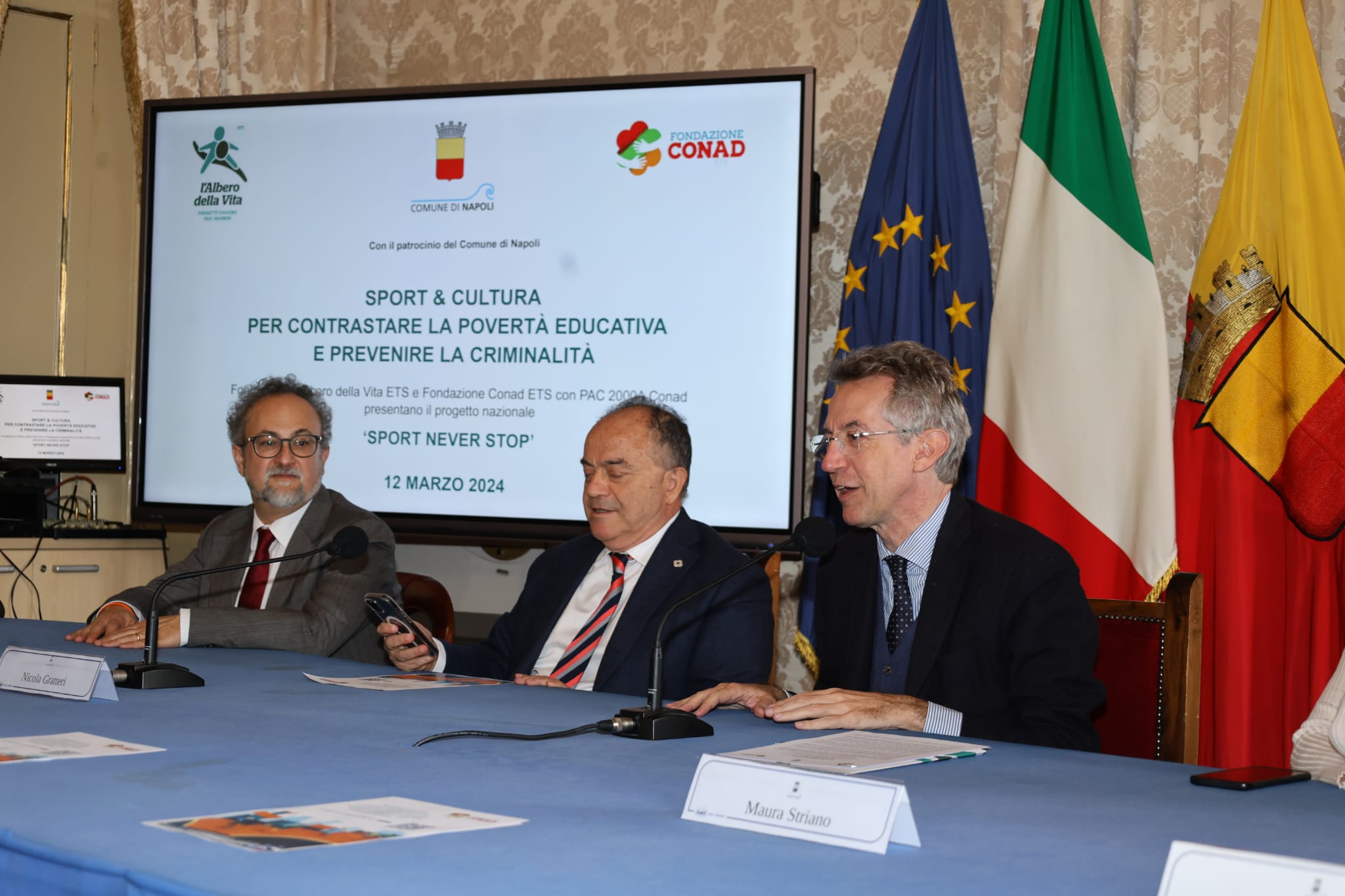 Presentazione del progetto "Sport never stop"