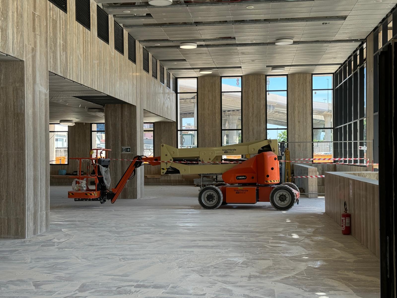 La visita al cantiere della stazione Tribunale