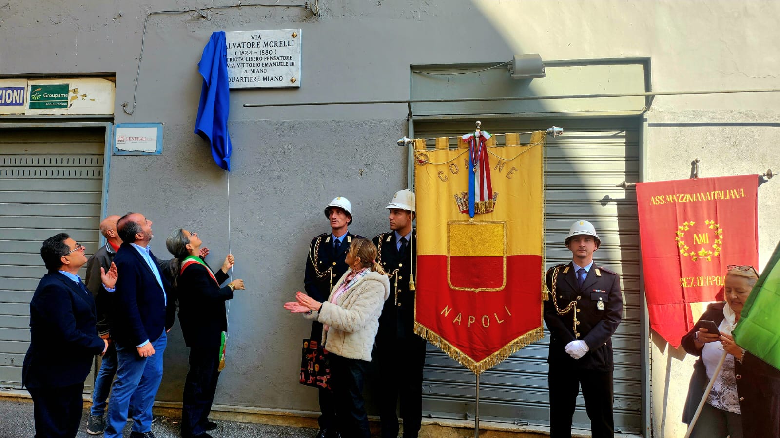 Intitolazione via Salvatore Morelli a Miano