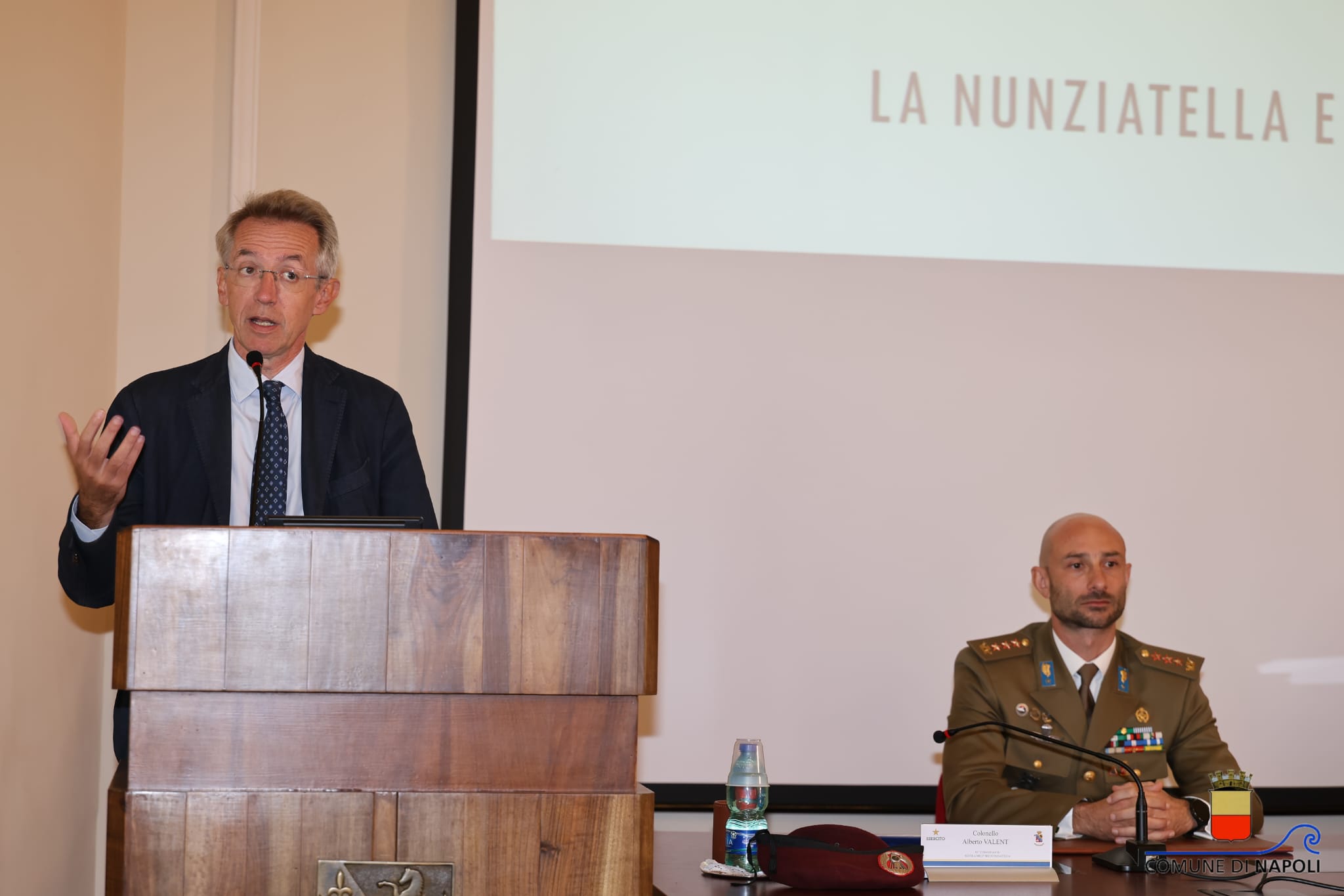Nunziatella, cerimonia di presentazione della statua dell'allievo e del calendario 2025