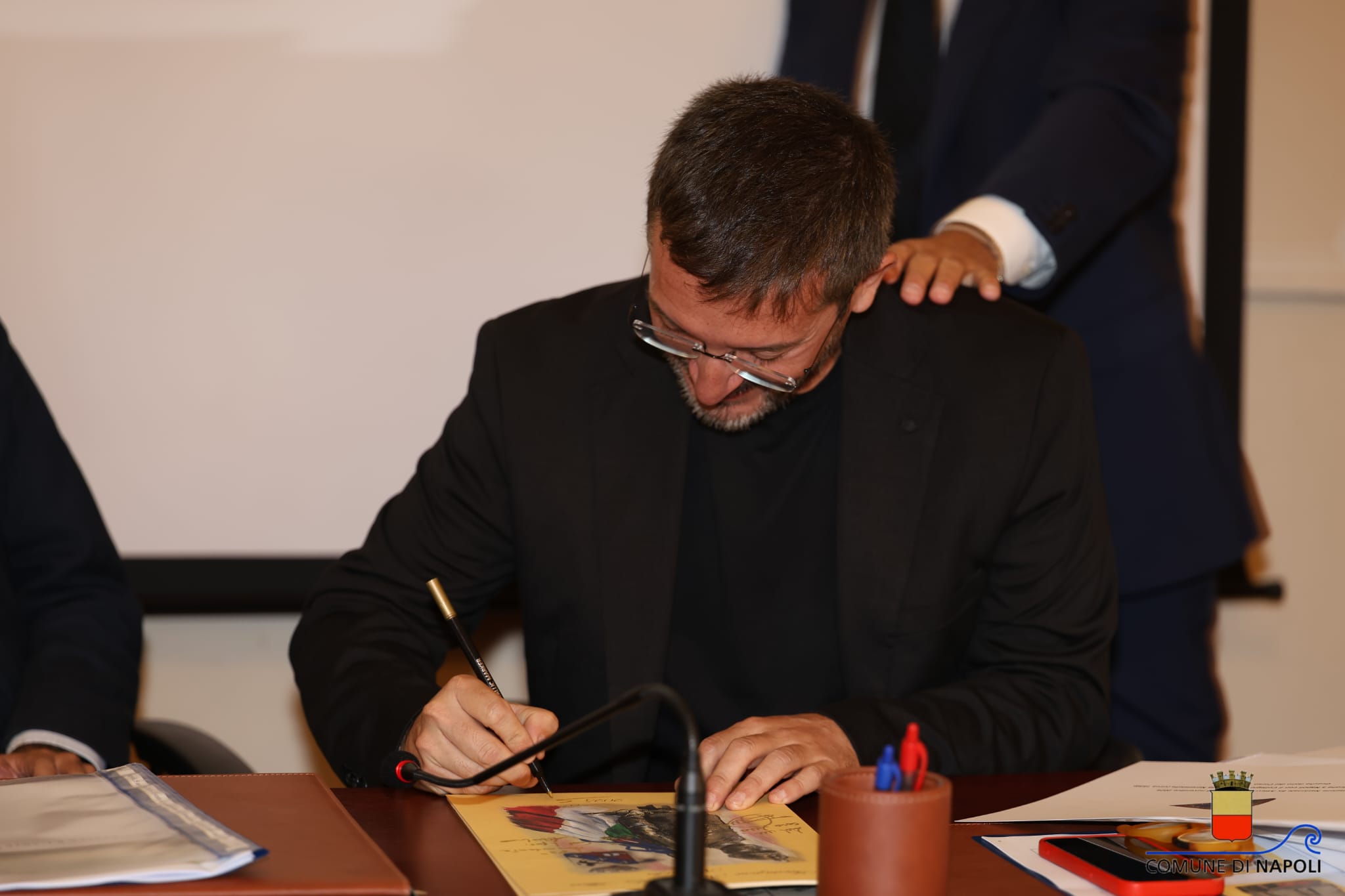 Nunziatella, cerimonia di presentazione della statua dell'allievo e del calendario 2025