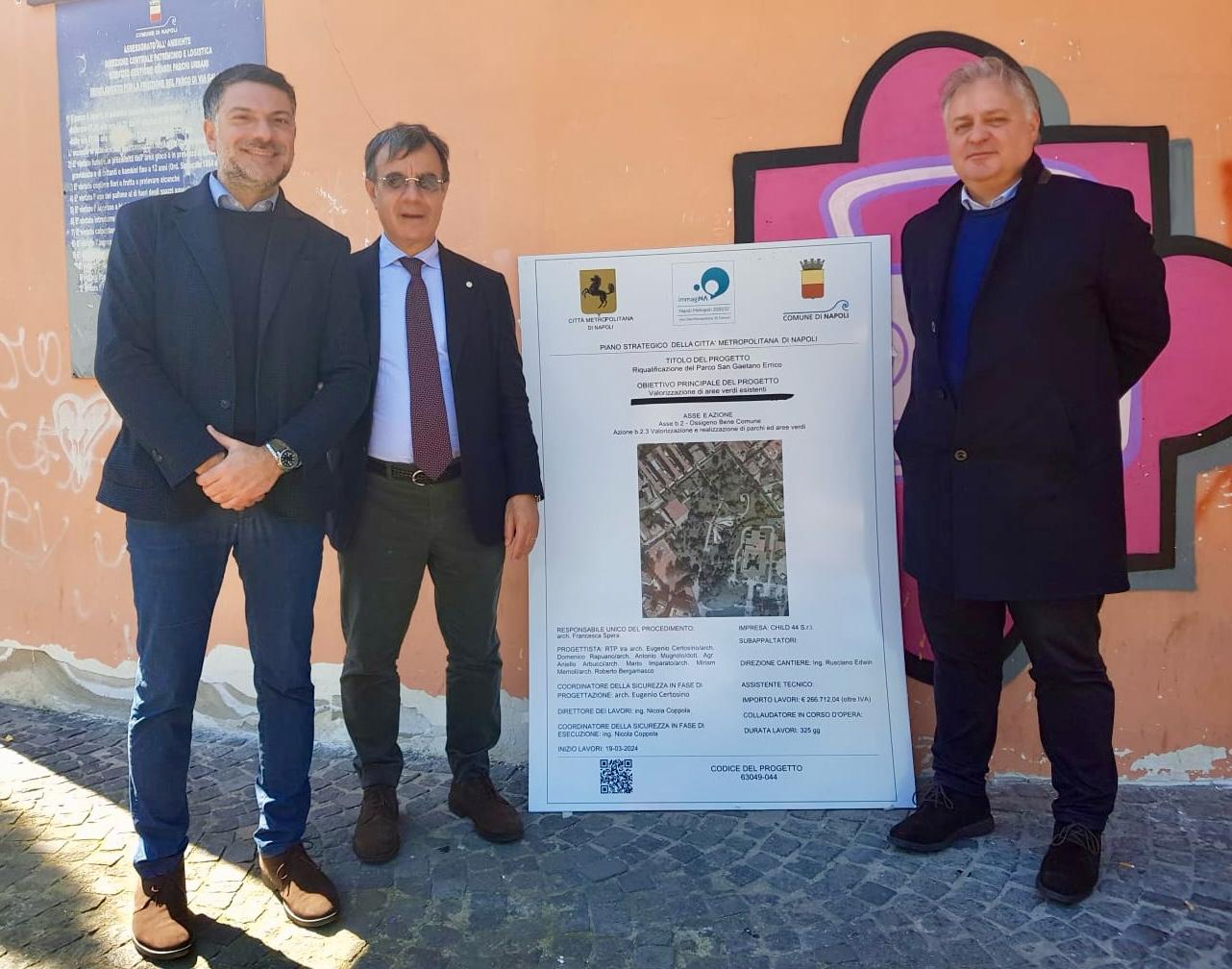 Parco San Gaetano Errico, via ai lavori di riqualificazione