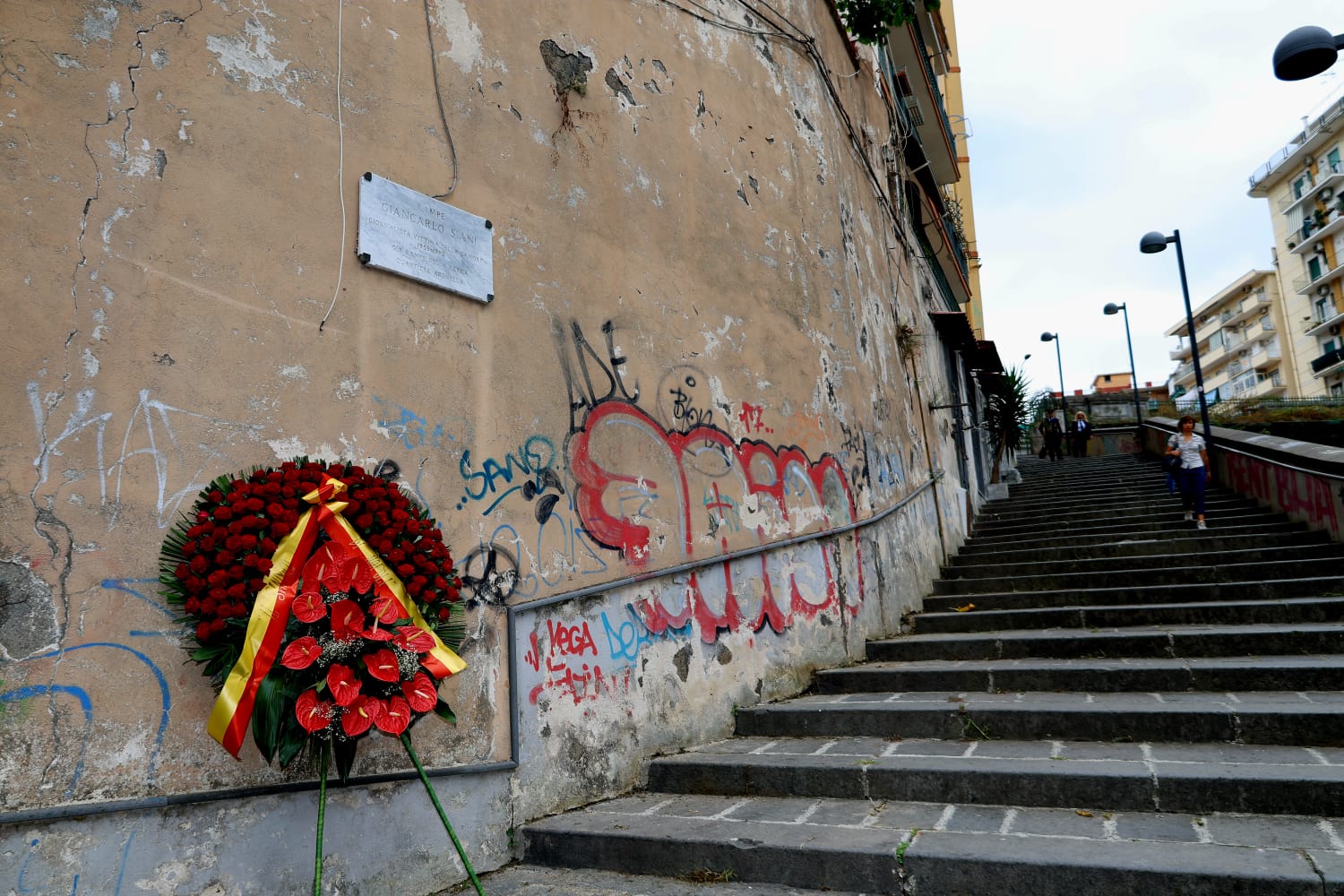 Il Sindaco di Napoli alla cerimonia di commemorazione per Giancarlo Siani